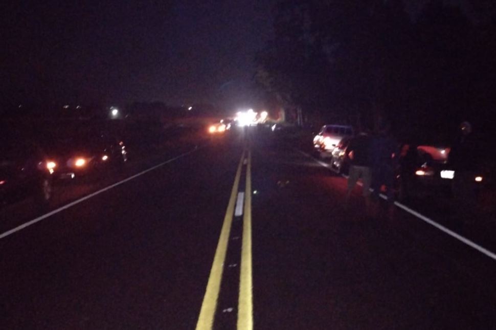 Accidente en Ruta 8. Foto: Policía Caminera