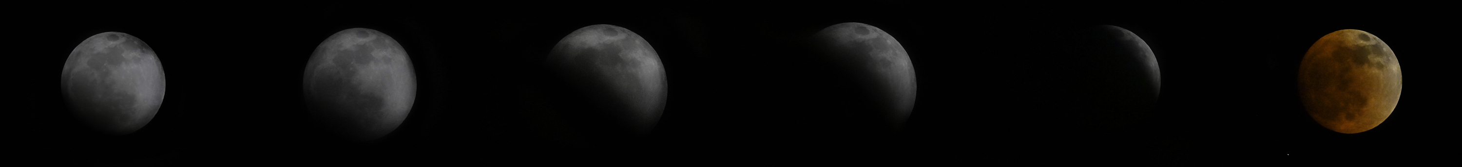 Y así fue el eclipse de Luna en Panamá. Foto: AFP