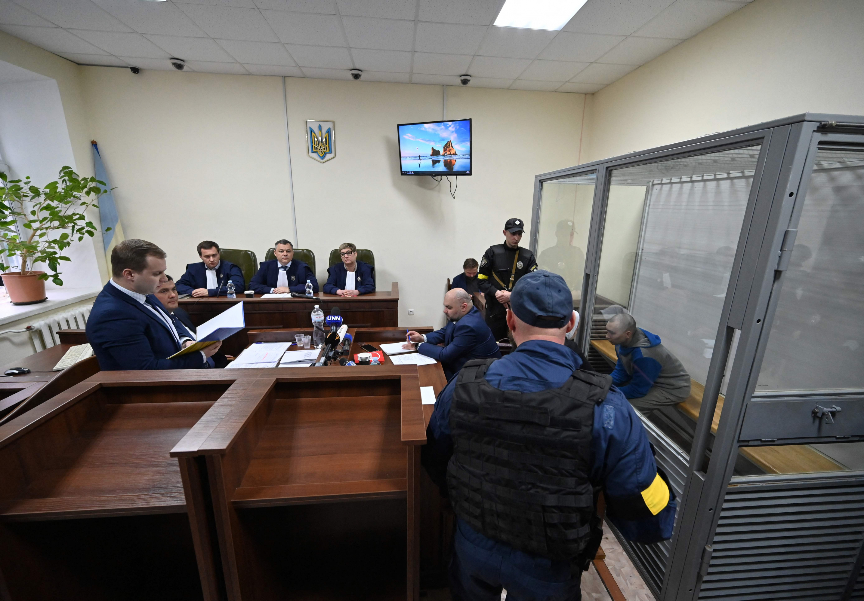 Primer soldado ruso en juicio por crímenes de guerra. Foto: EFE