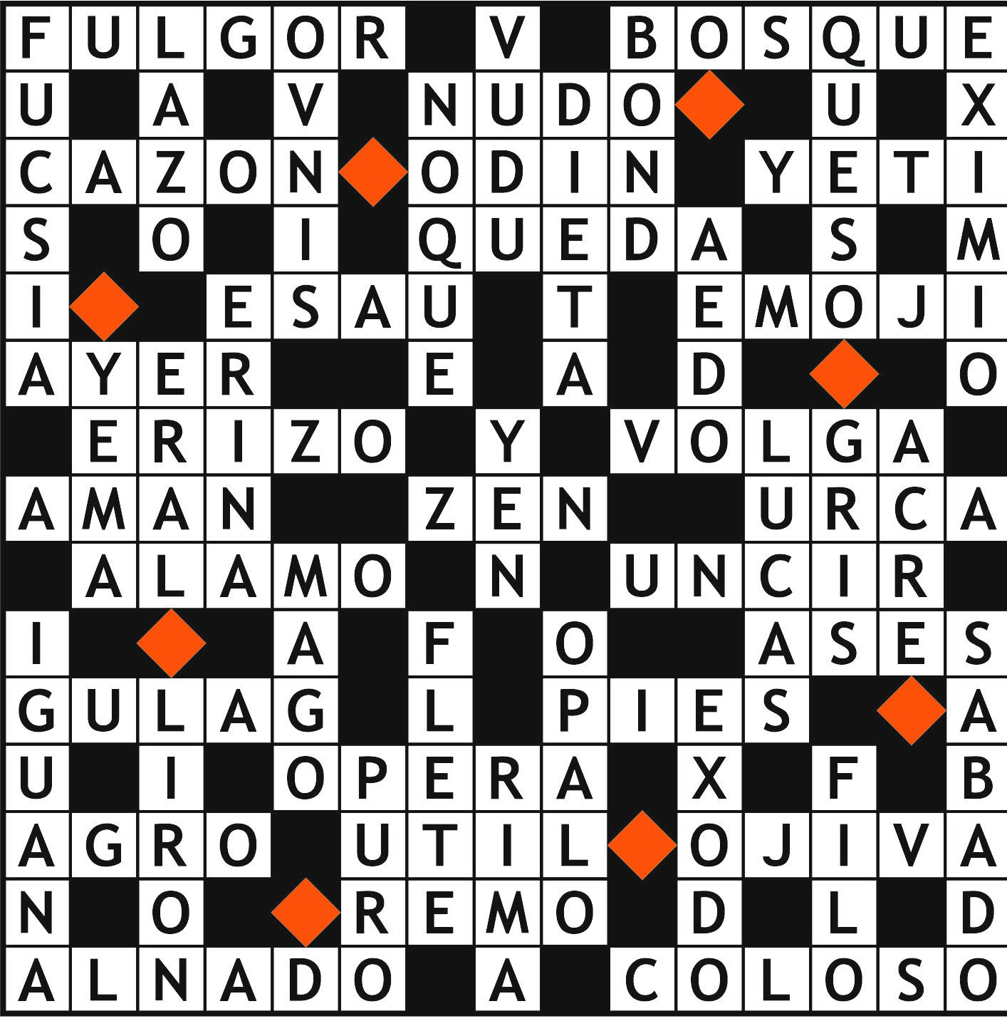 Solución del juego anterior.