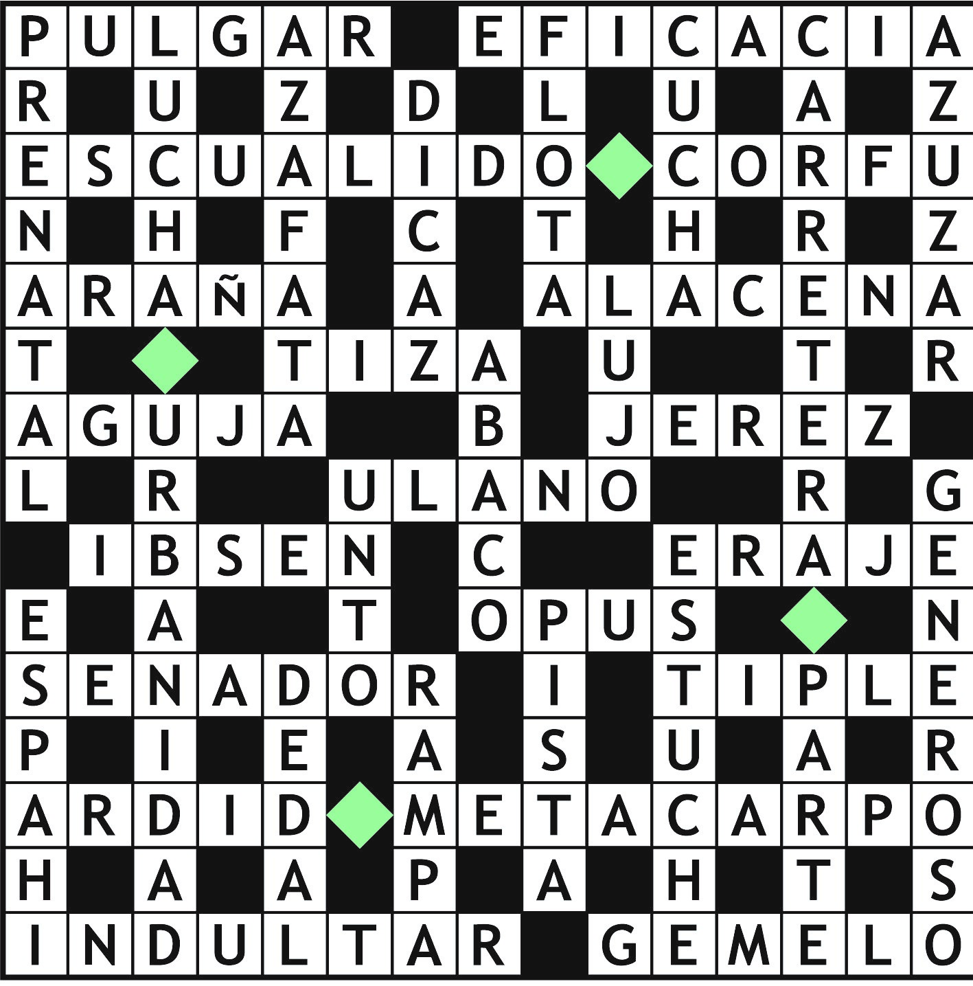 Solución del juego anterior.