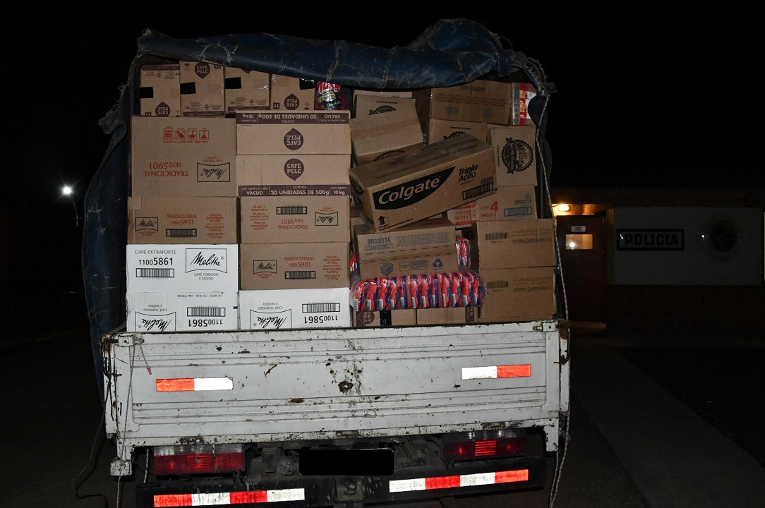 Incautaron mercadería de contrabando en Florida. Foto: Ministerio del Interior