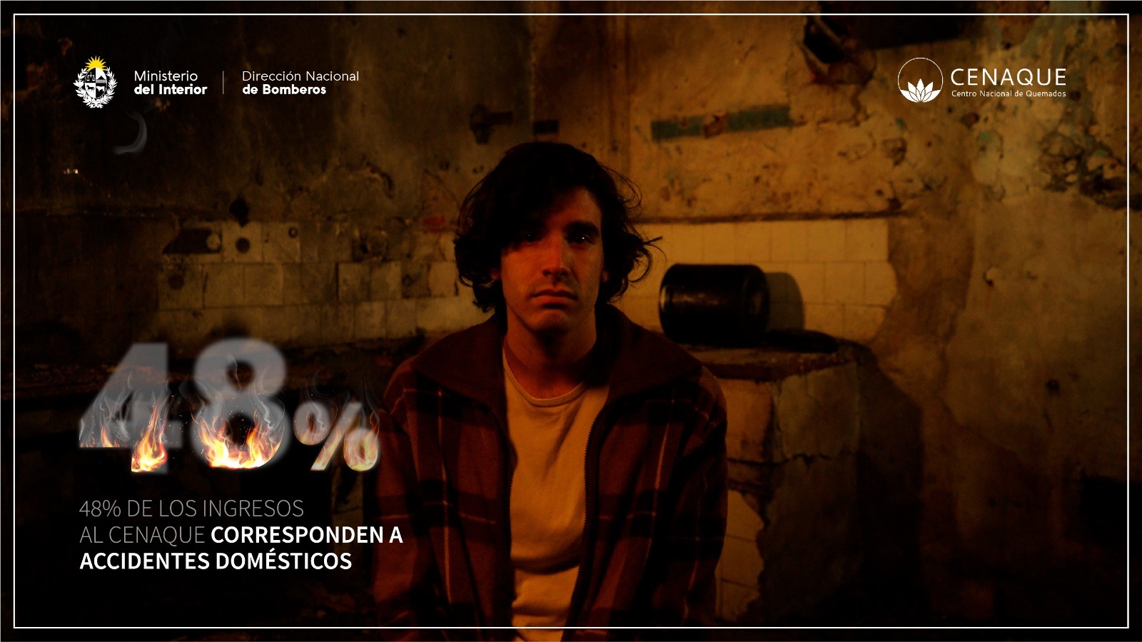 Campaña “nunca pasa hasta que te pasa”. Foto: Ministerio del Interior
