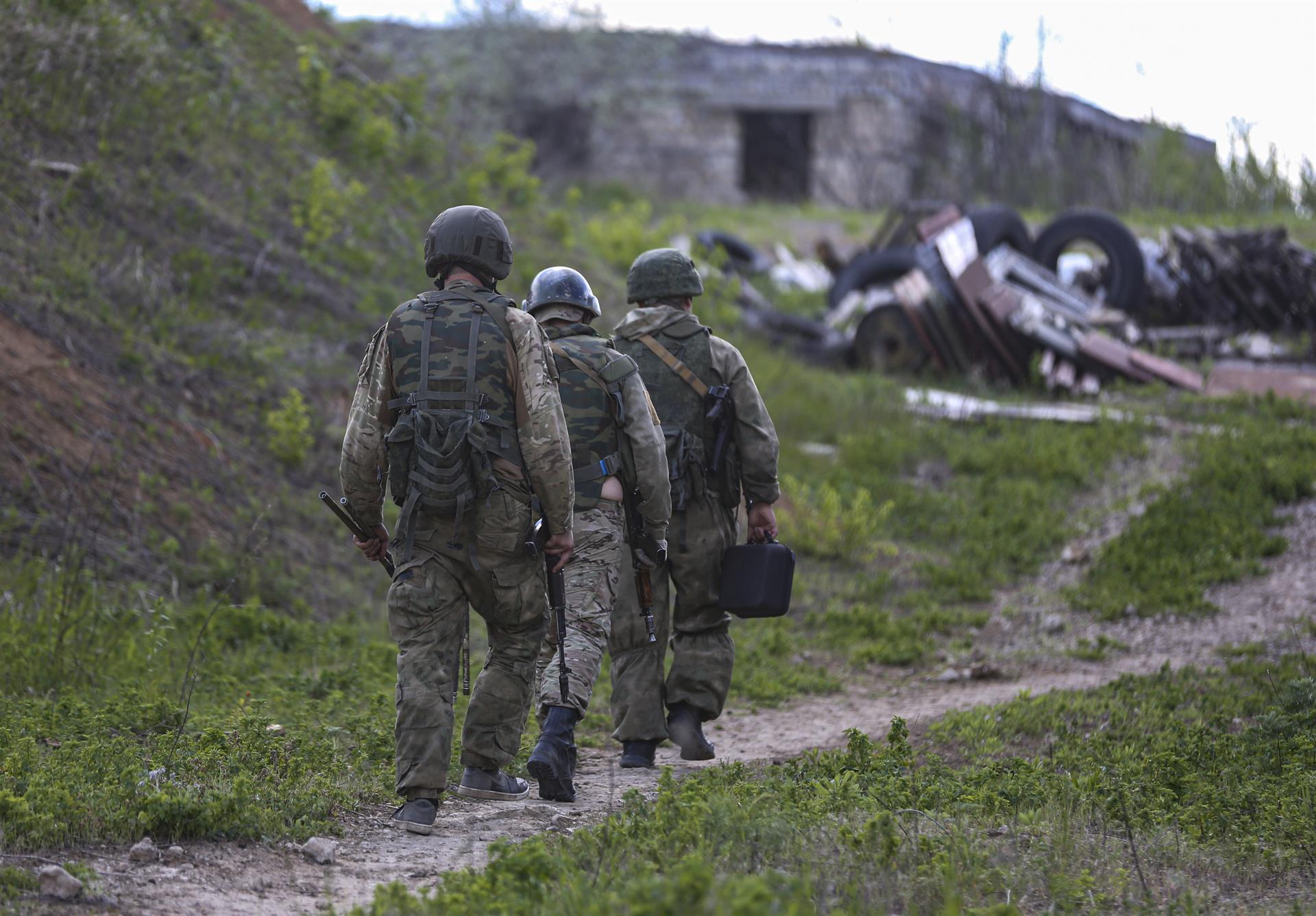 Militares en Ucrania. Foto: Efe