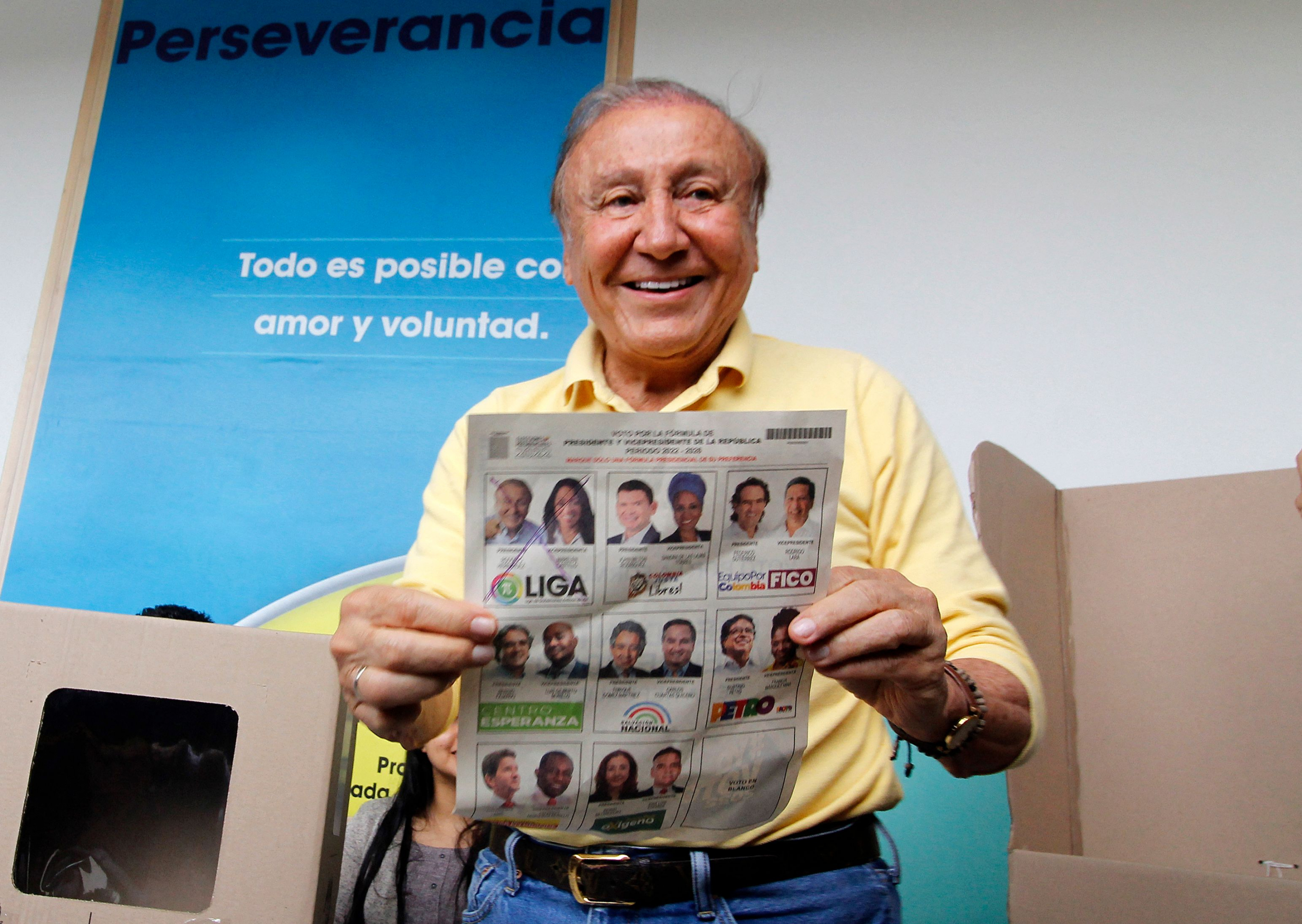 Candidato a presidente en Colombia Rodolfo Hernández. Foto: AFP