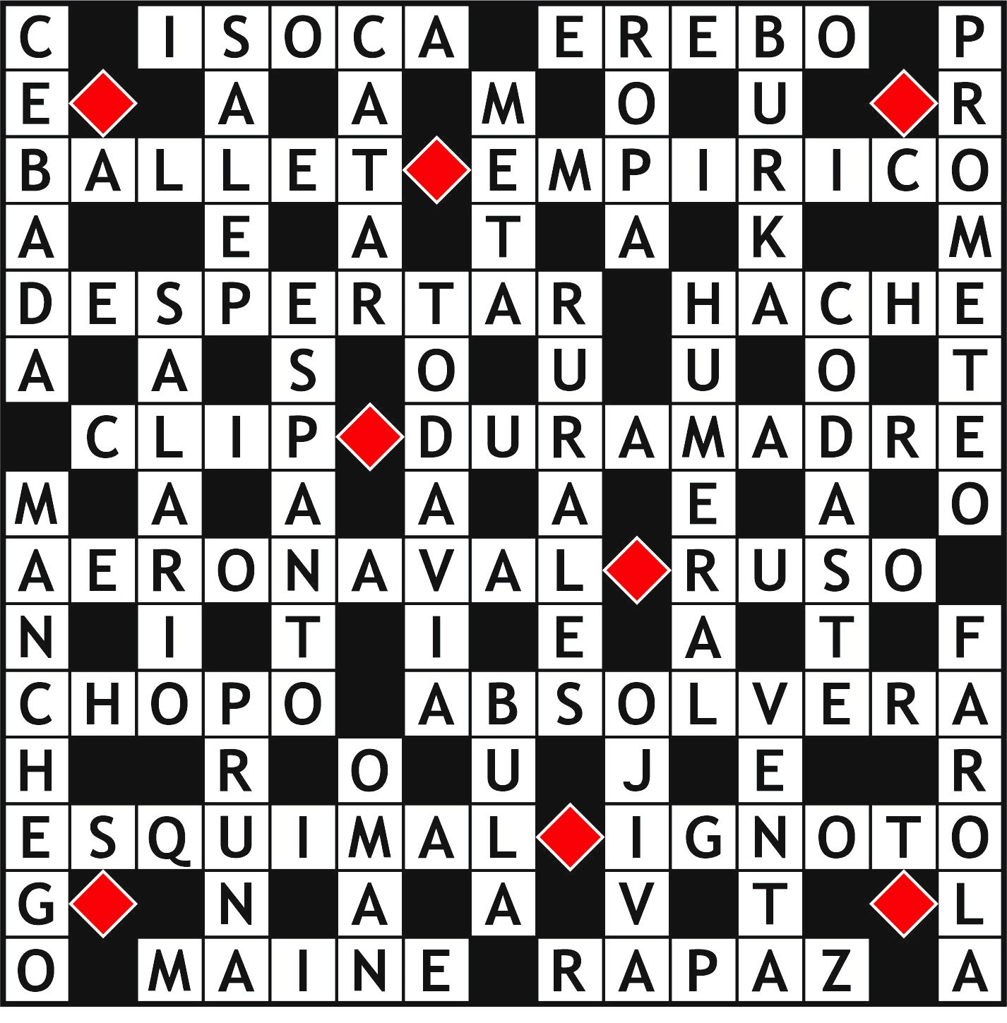 Solución del juego anterior.