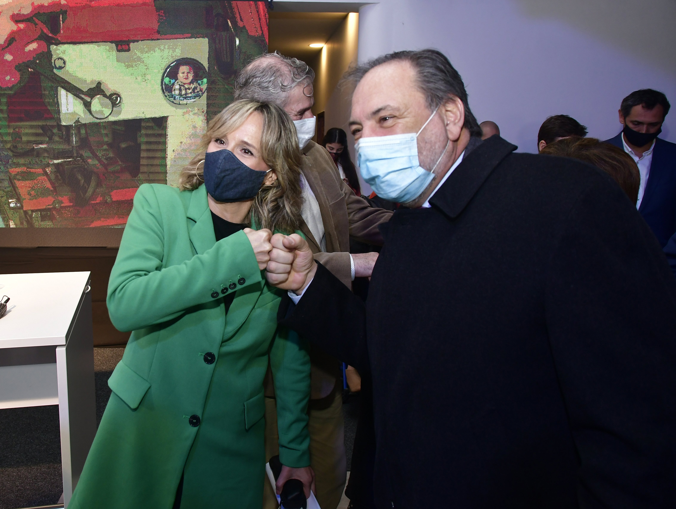 Laura Raffo junto a Jorge Gandini. Foto: Fernando Ponzetto - Archivo El País