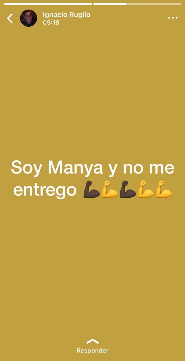 El mensaje de Ignacio Ruglio. Foto: Captura.