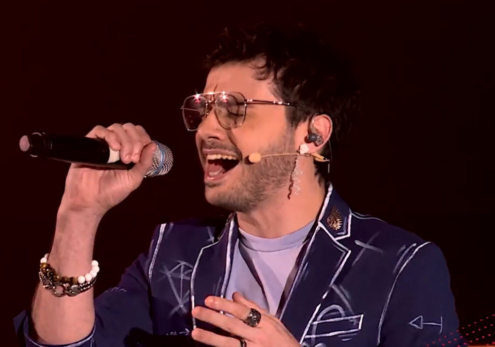 Agustín Casanova en "La Voz Uruguay". Foto: Captura de Twitter.