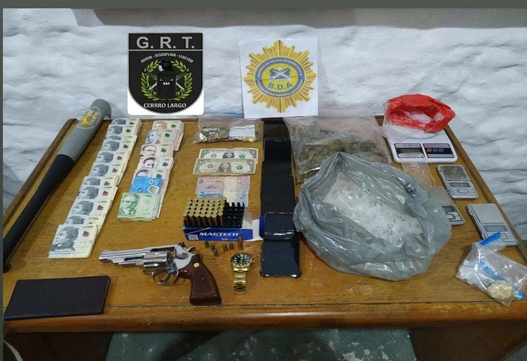 Tres condenados tras cierre de boca de drogas en Melo. Foto: Ministerio del Interior