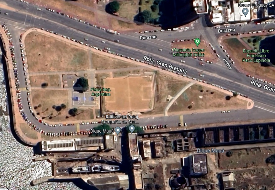 Plaza República Argentina. Foto: Captura de Google Maps