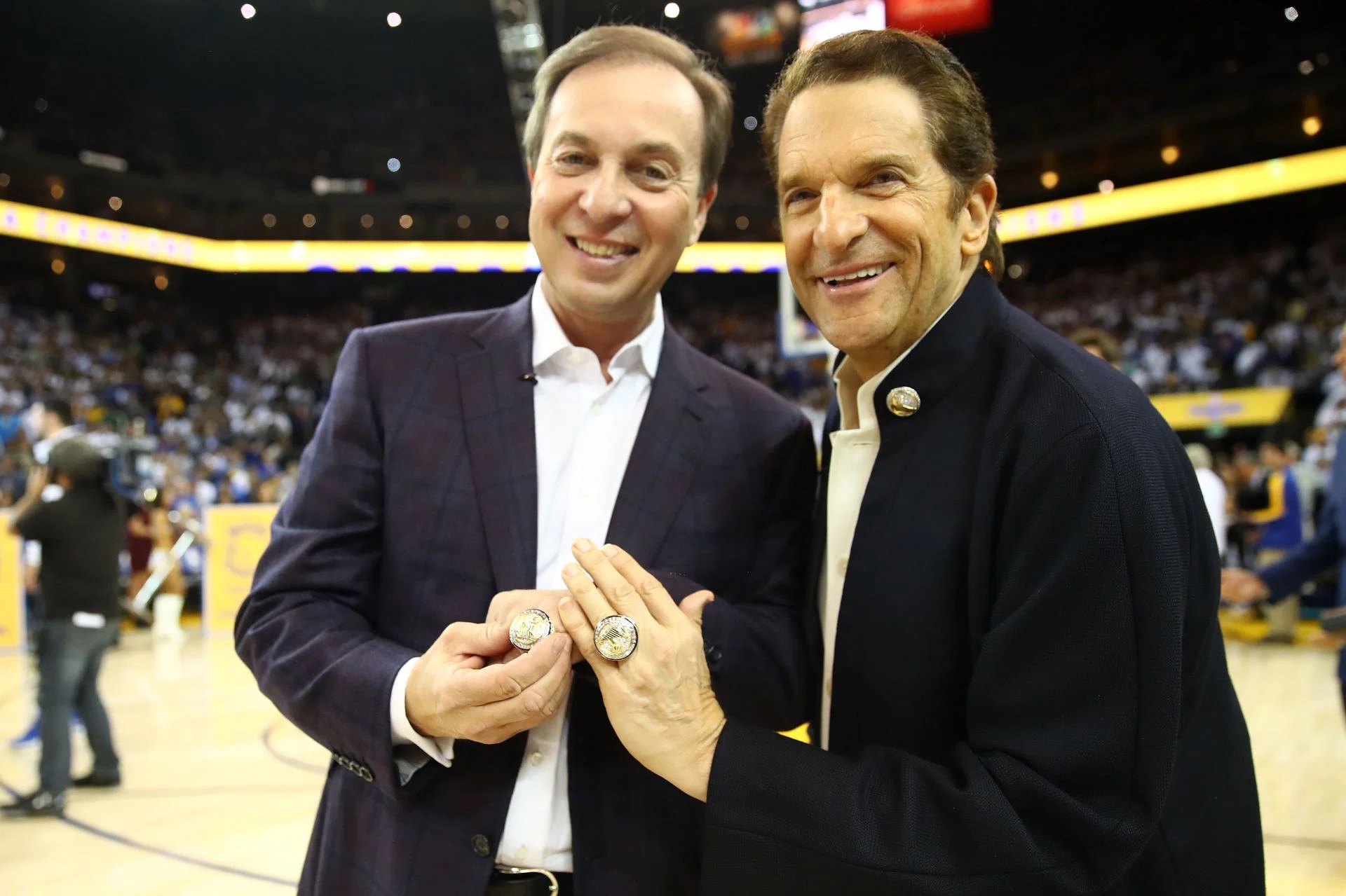 Joe Lacob y Peter Guber, propietarios de Golden State Warriors.