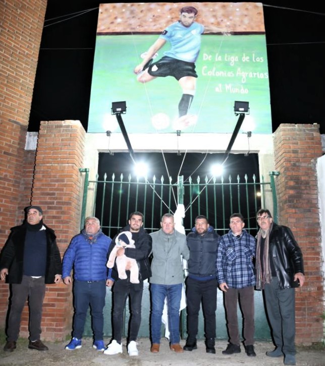 Mural de Arambarri en la Liga Agraria. Foto: Vicente Massarino.