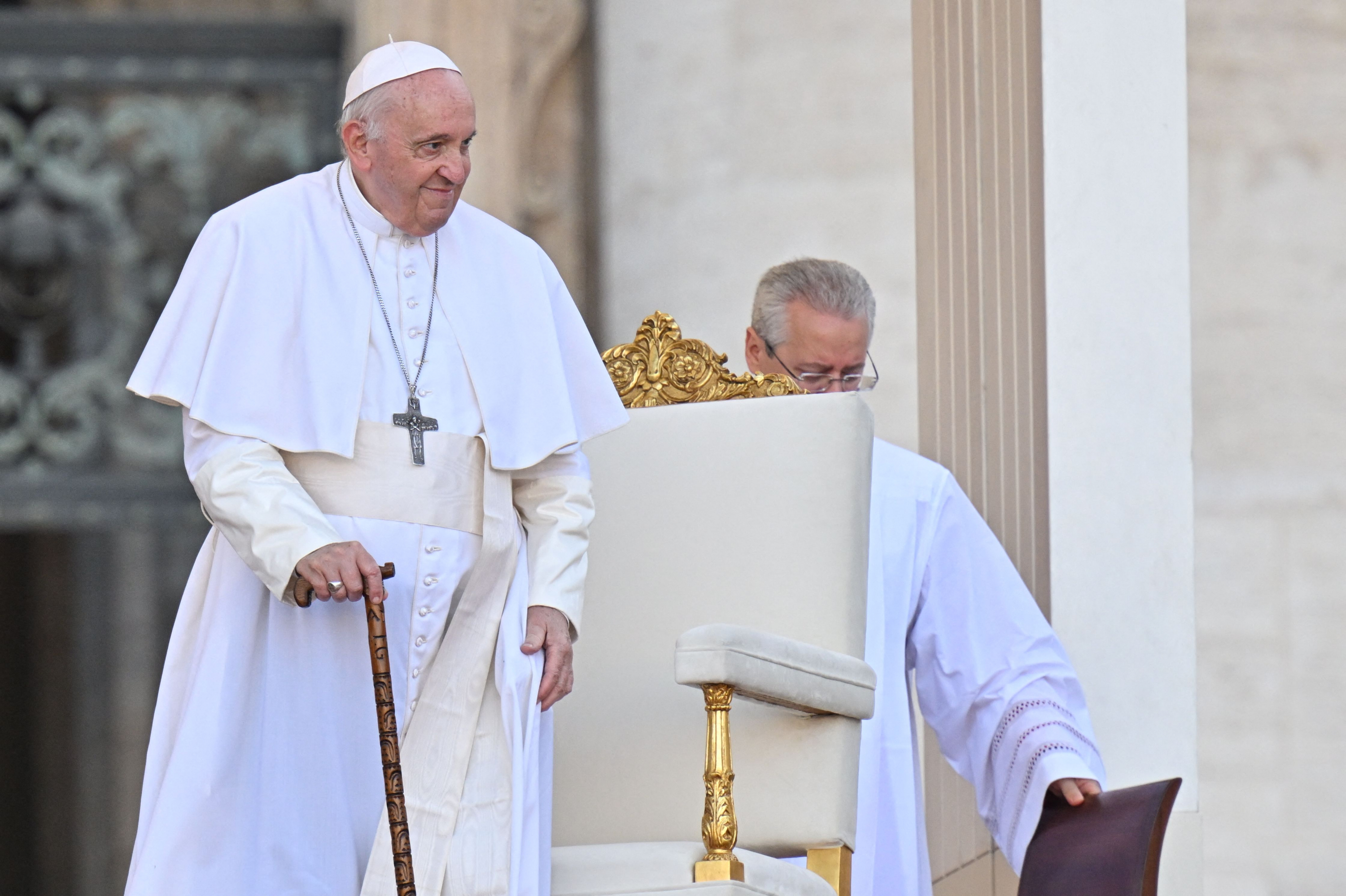 Papa Francisco en el Encuentro de las Familias. Foto: AFP