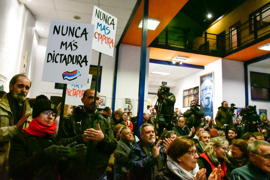 Acto en la sede del Pit-Cnt por los 49 años de la huelga general. Foto: Estefanía Leal