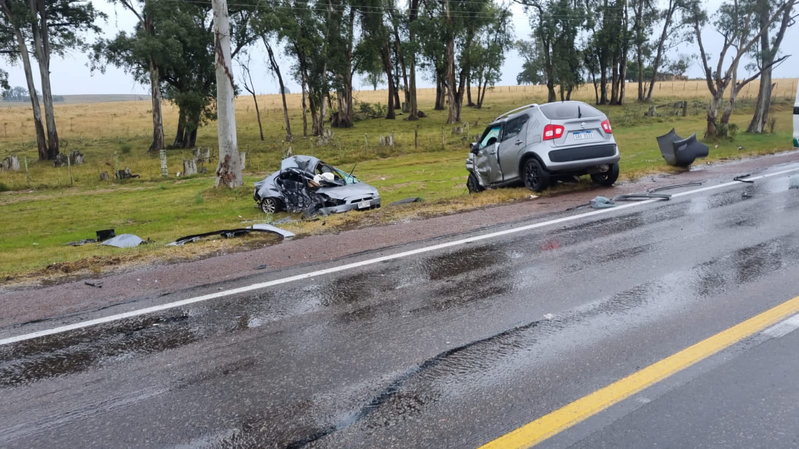 Accidente en Ruta 8. Foto: Policía Caminera