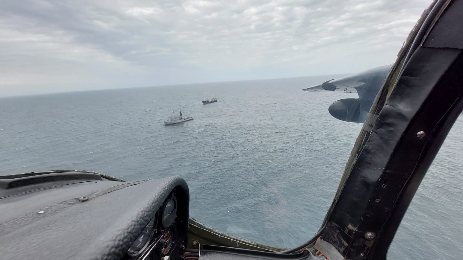 Armada Nacional capturó buque de bandera china por presunta pesca ilegal. Foto: Armada Nacional