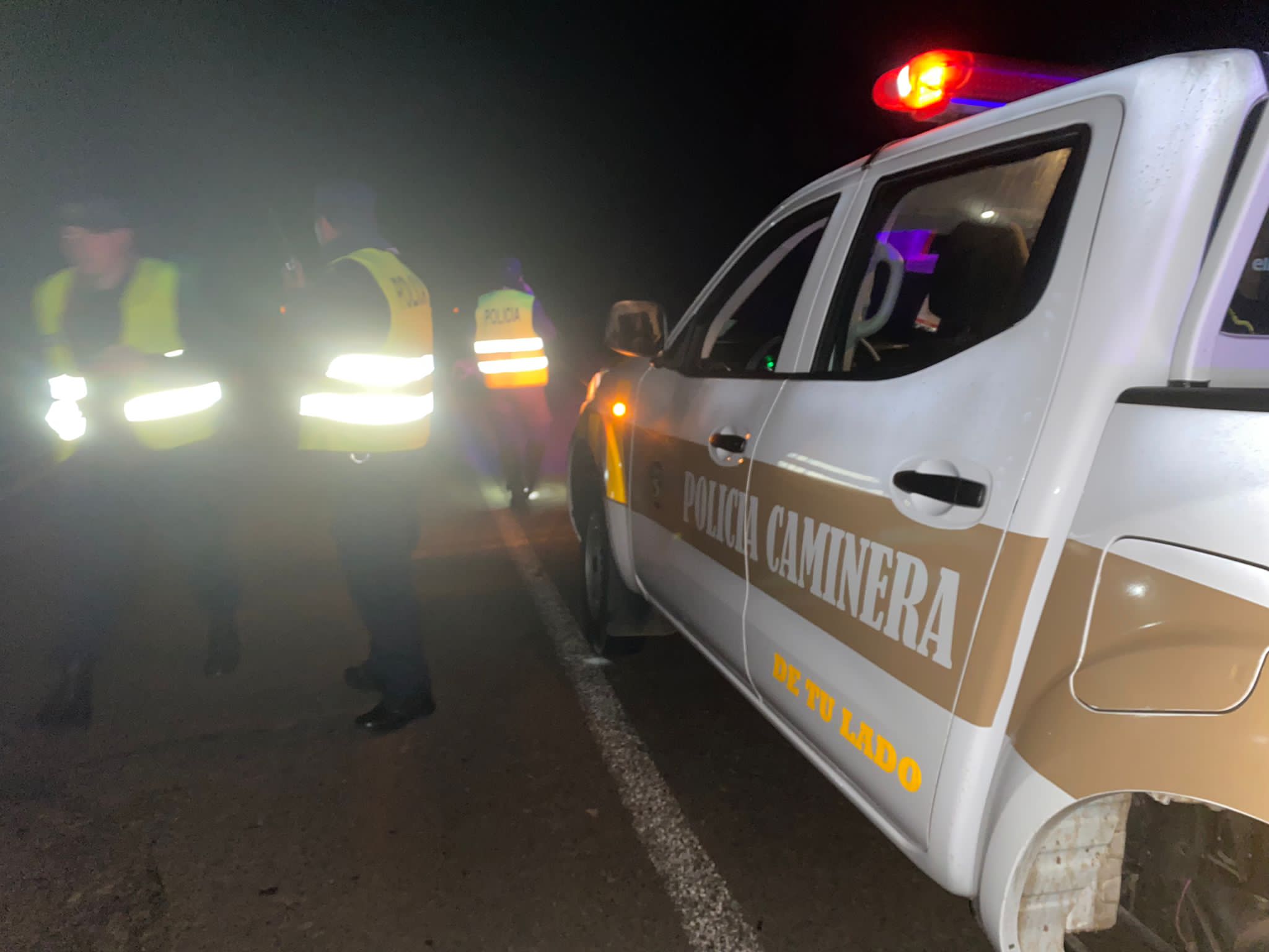 Siniestro de tránsito en ruta 27. Foto: Dirección Nacional de Policía Caminera