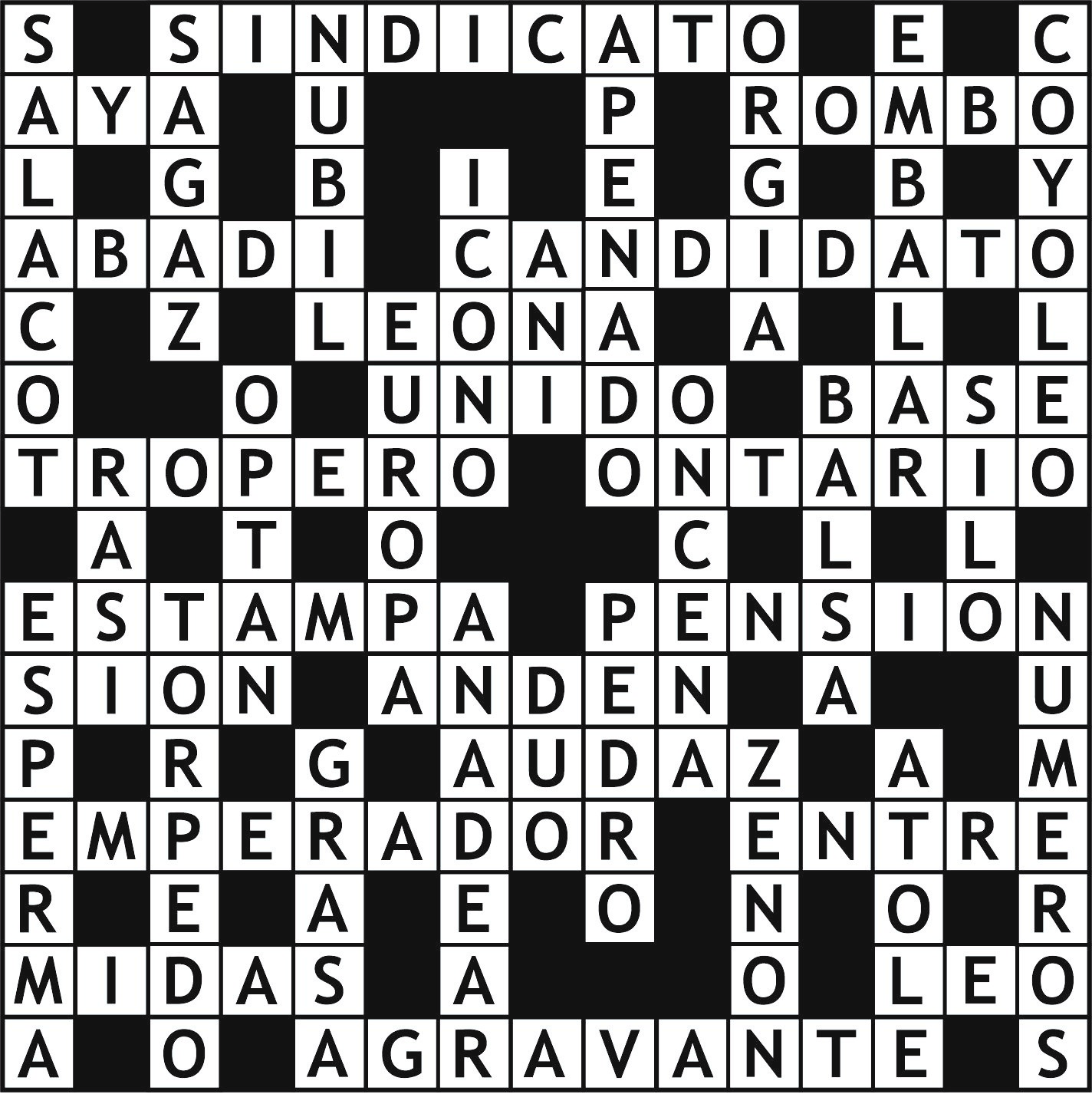 Solución del juego anterior.