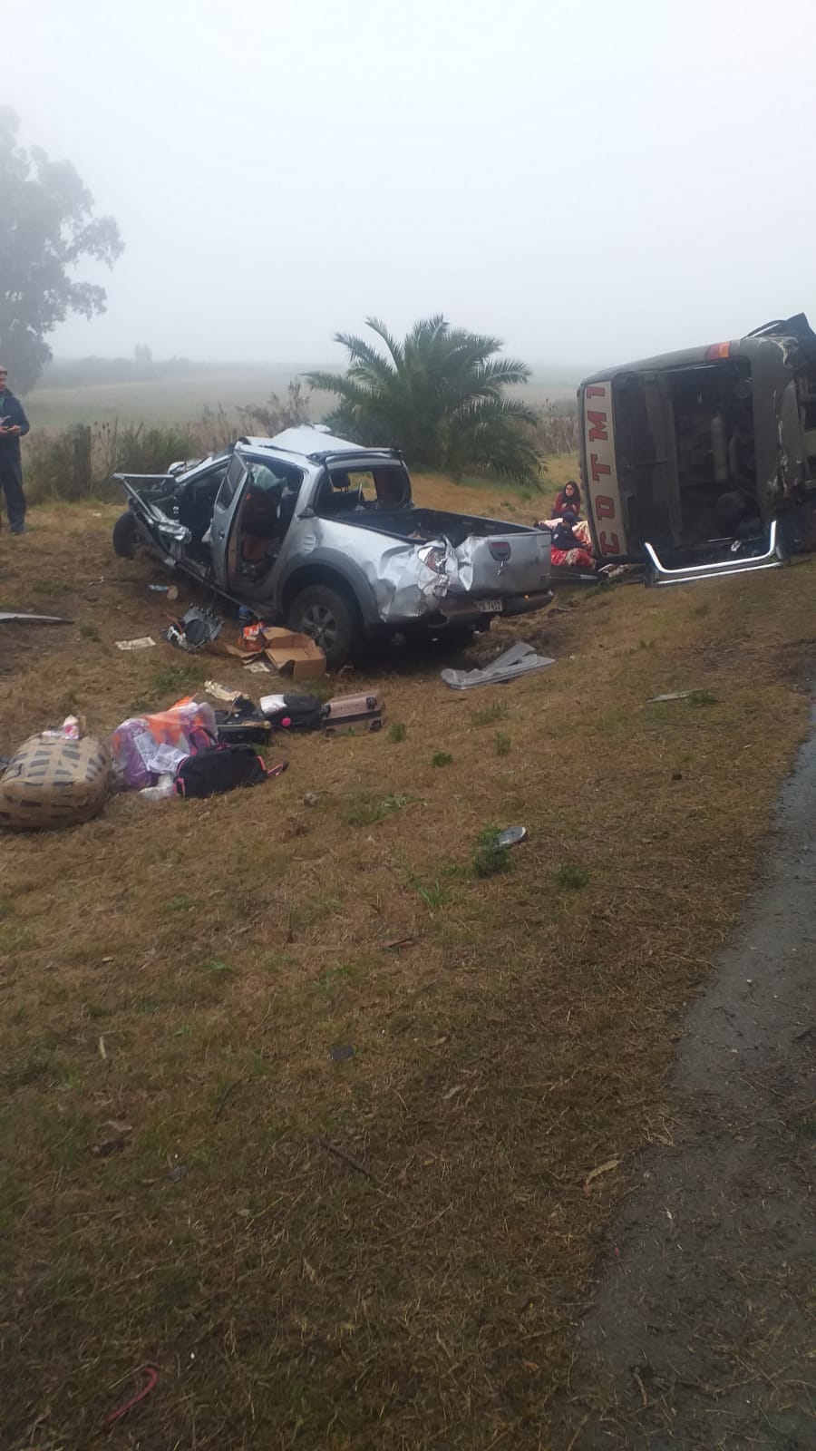 Accidente en ruta 23. Foto: Policía Caminera