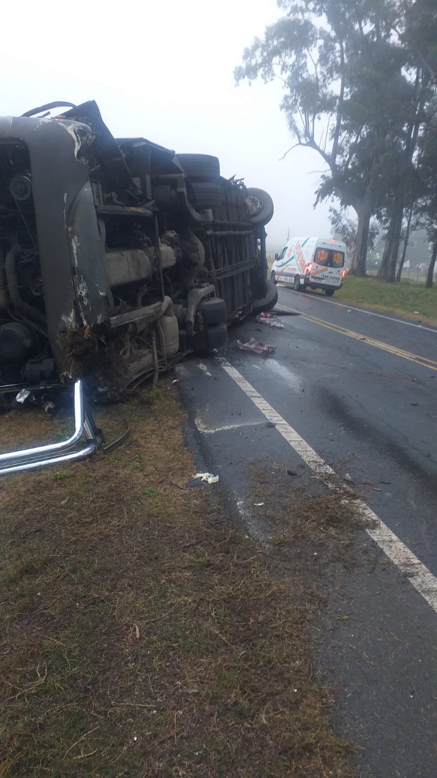 Accidente en ruta 23. Foto: Policía Caminera