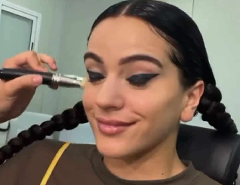 Rosalía en sus historias de Instagram. Foto: Captura de Instagram @rosalia.vt