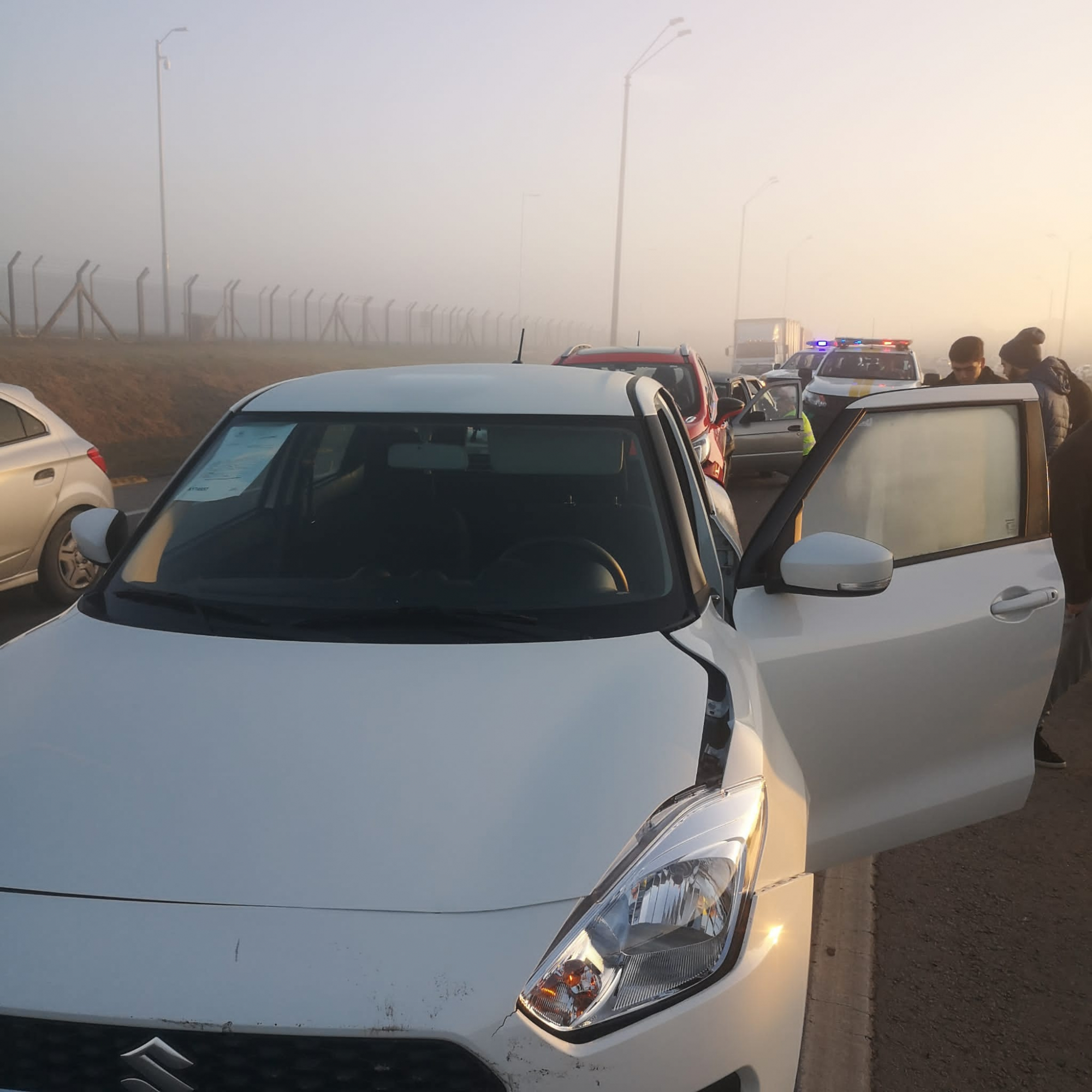 Accidentes en Ruta 101. Foto:Caminera