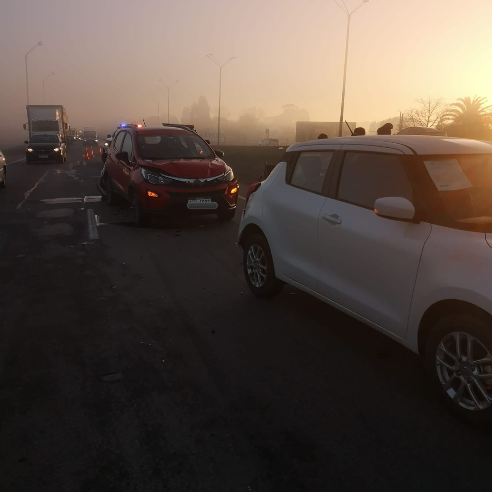 Accidentes en Ruta 101. Foto:Caminera