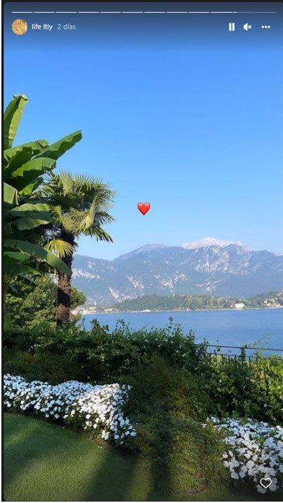 Fotografía del Lago di Como de Martina Redrado. Foto: Instagram Martina Redrado