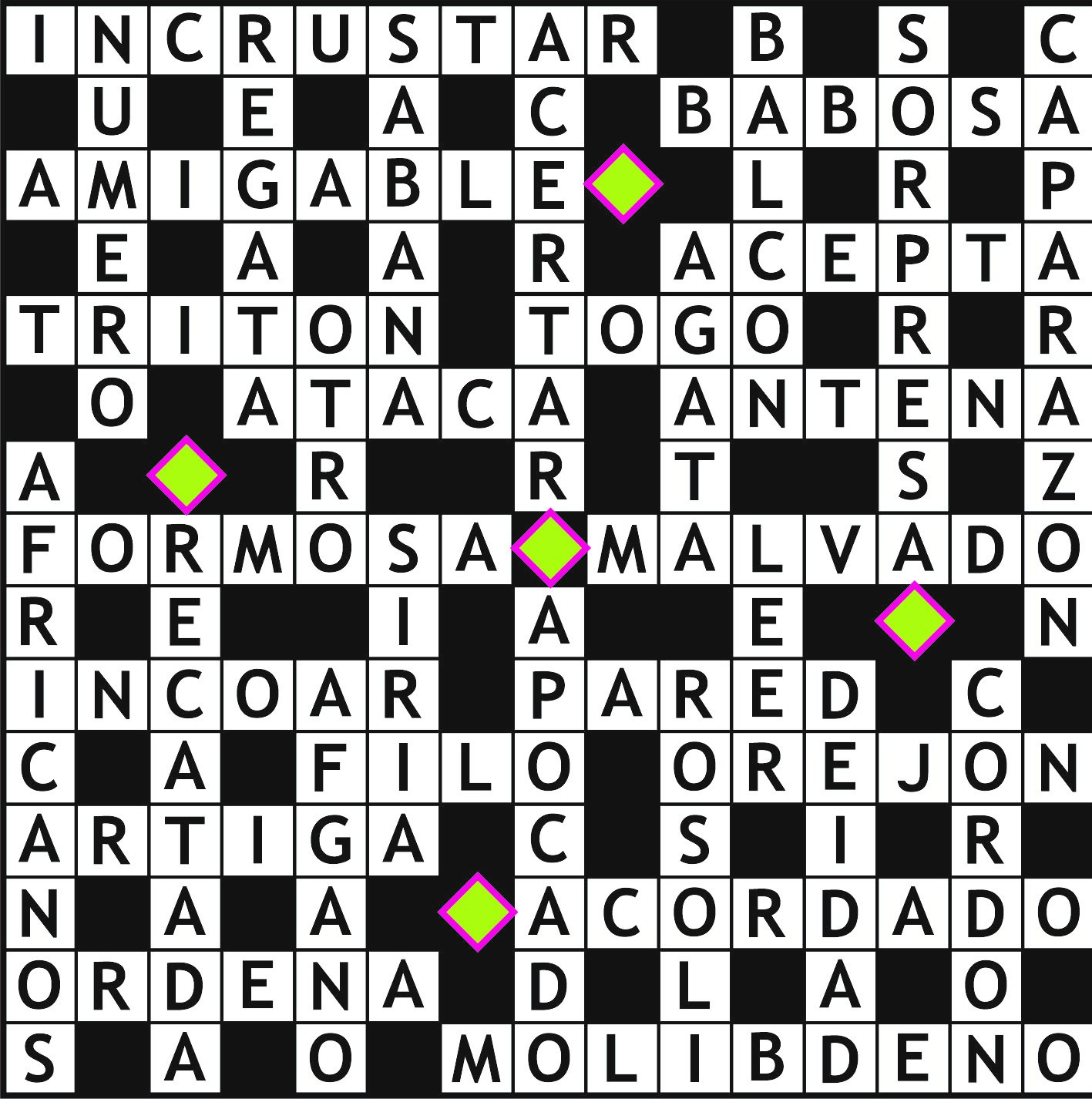 Solución del juego anterior.
