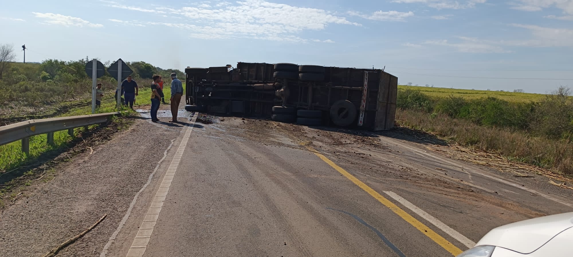 Accidente en Ruta 3. Foto: Policía Caminera
