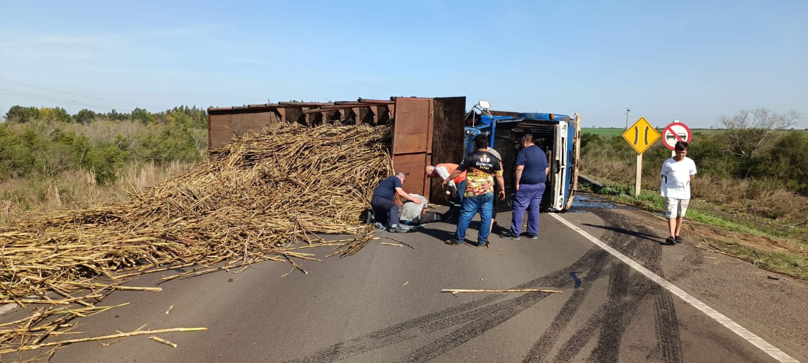Accidente en Ruta 3. Foto: Policía Caminera