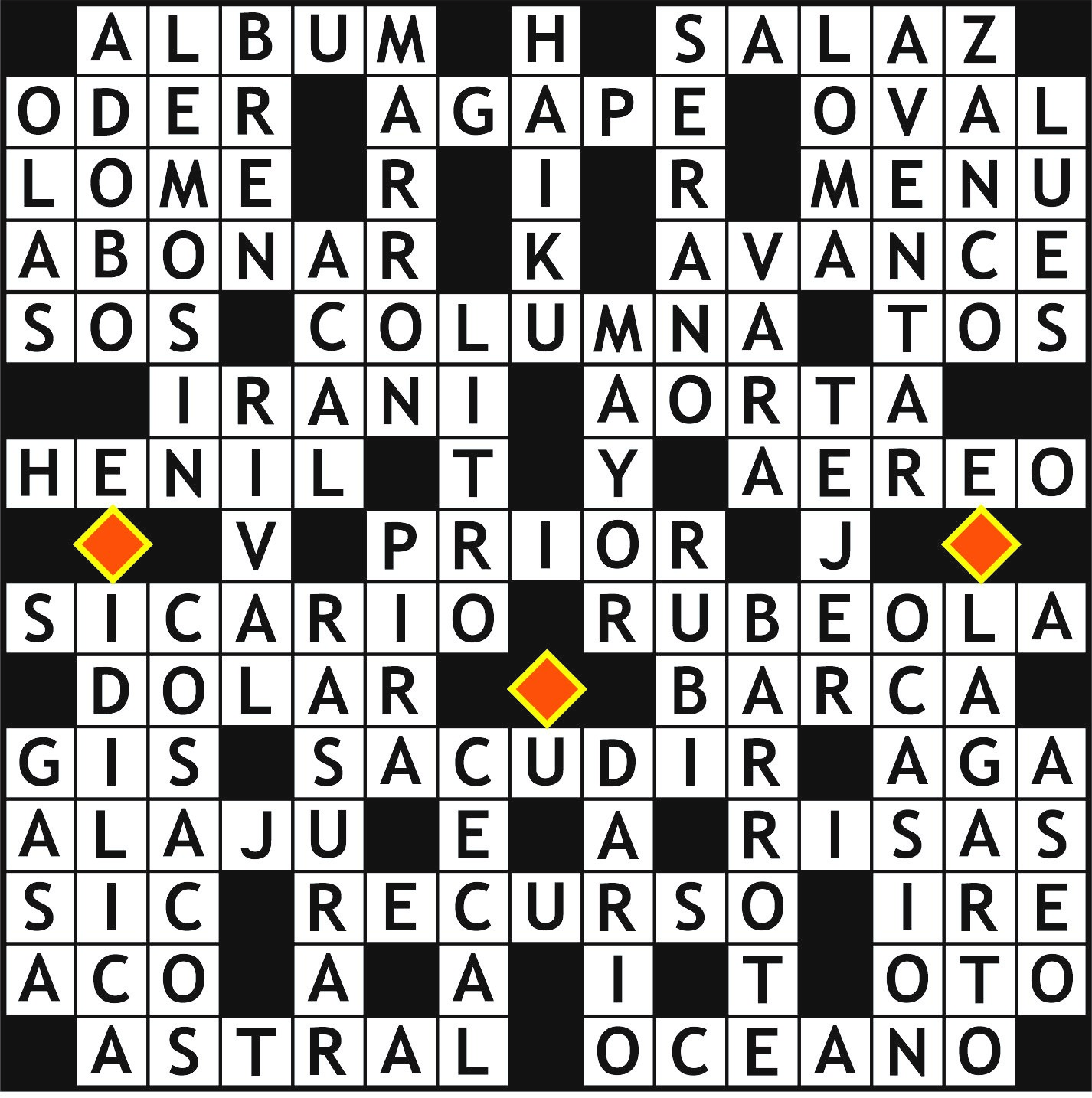 Solución del juego anterior.