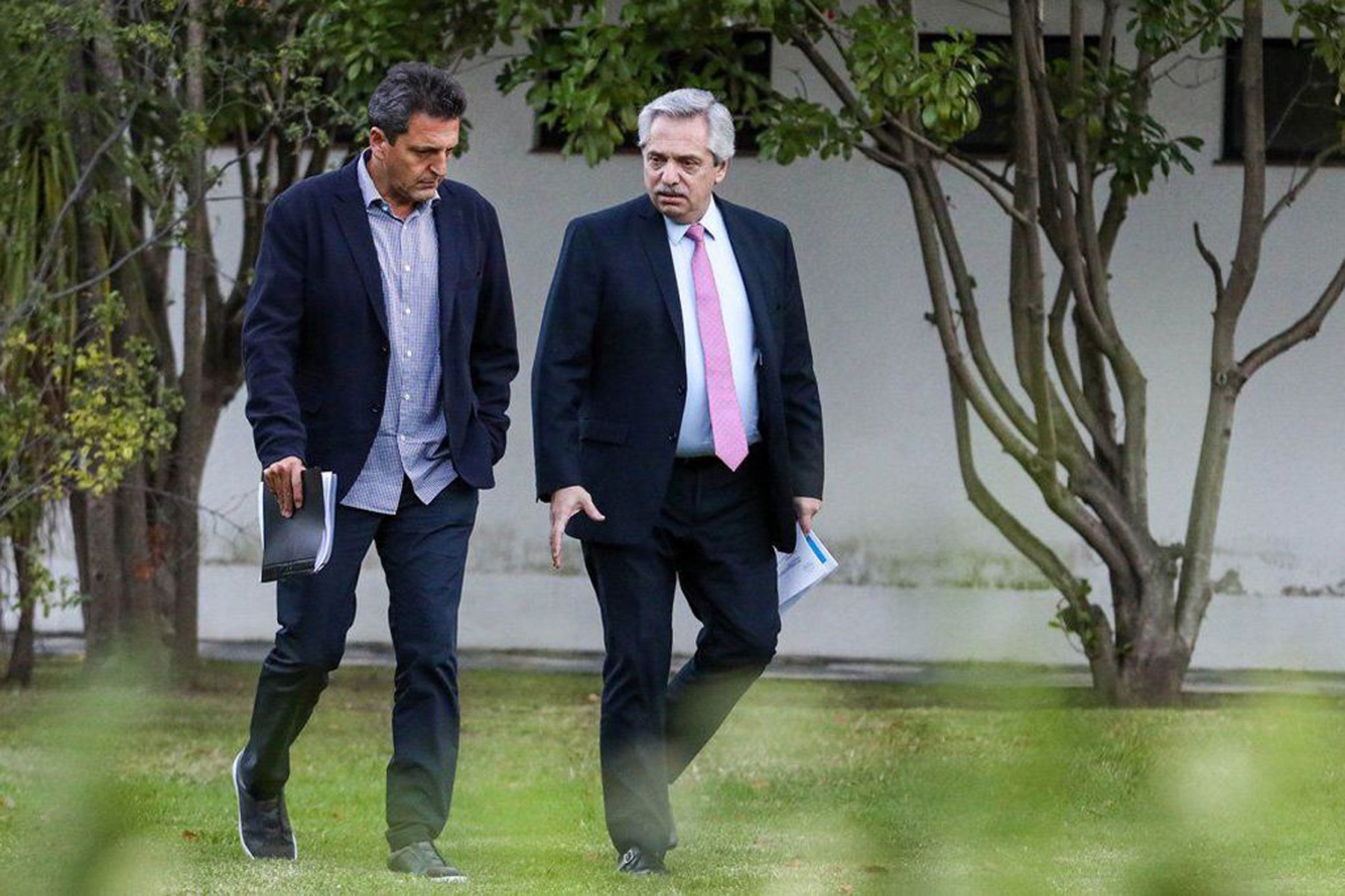 Sergio Massa y Alberto Fernández. Foto: presidencia argentina.