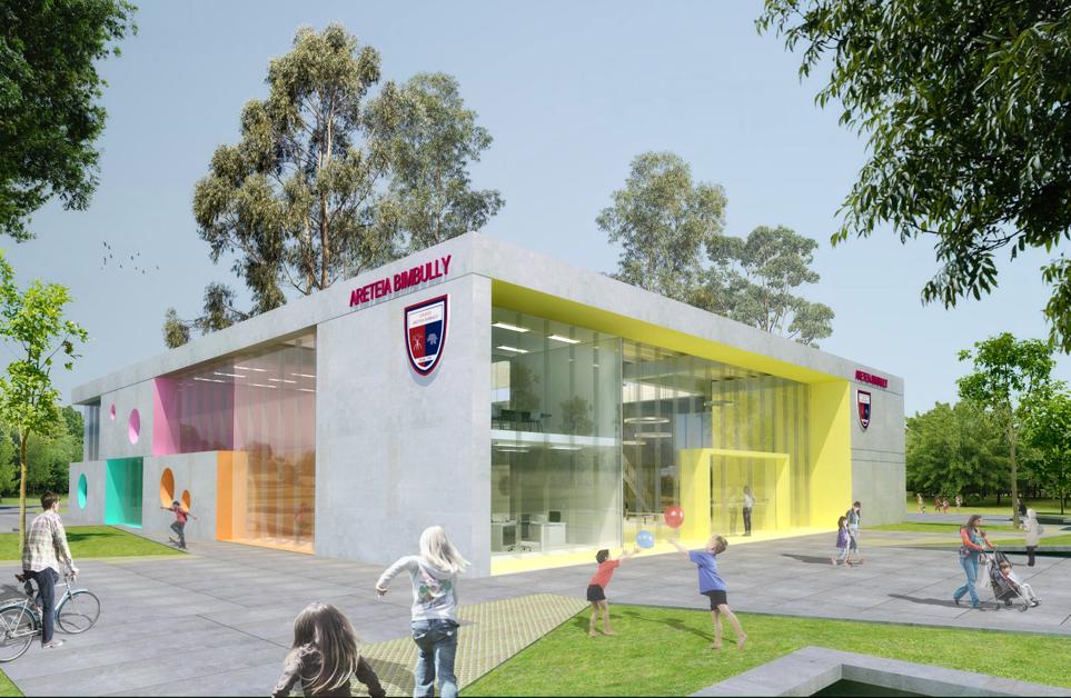 El colegio Areteia inauguró su nuevo edificio de secundaria en el km 25 de A. Giannattassio.  Foto: Cortesía