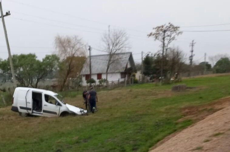 Siniestro en Ruta 13. Foto: Dirección Nacional de Policía Caminera