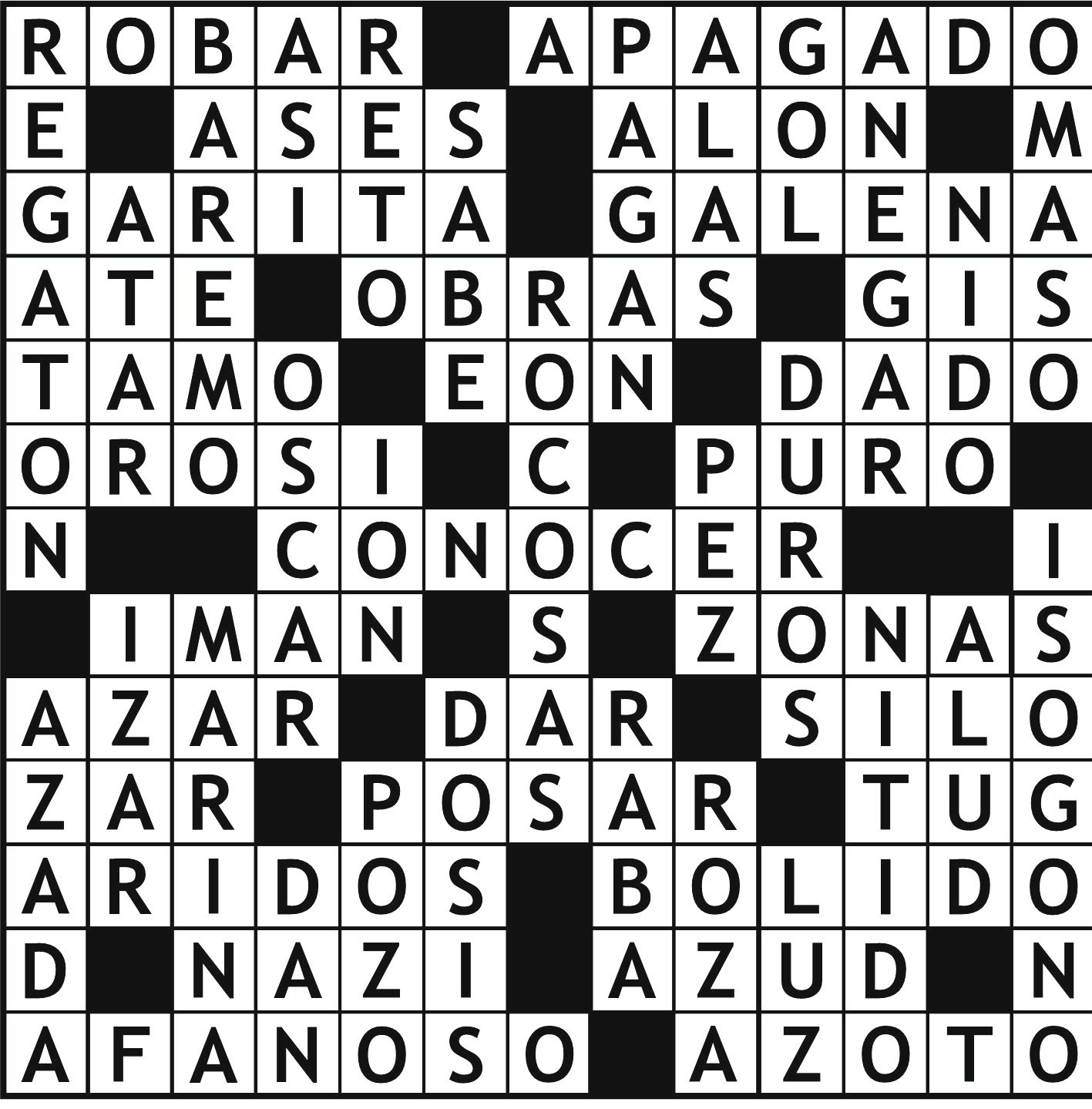 Solución del juego anterior.