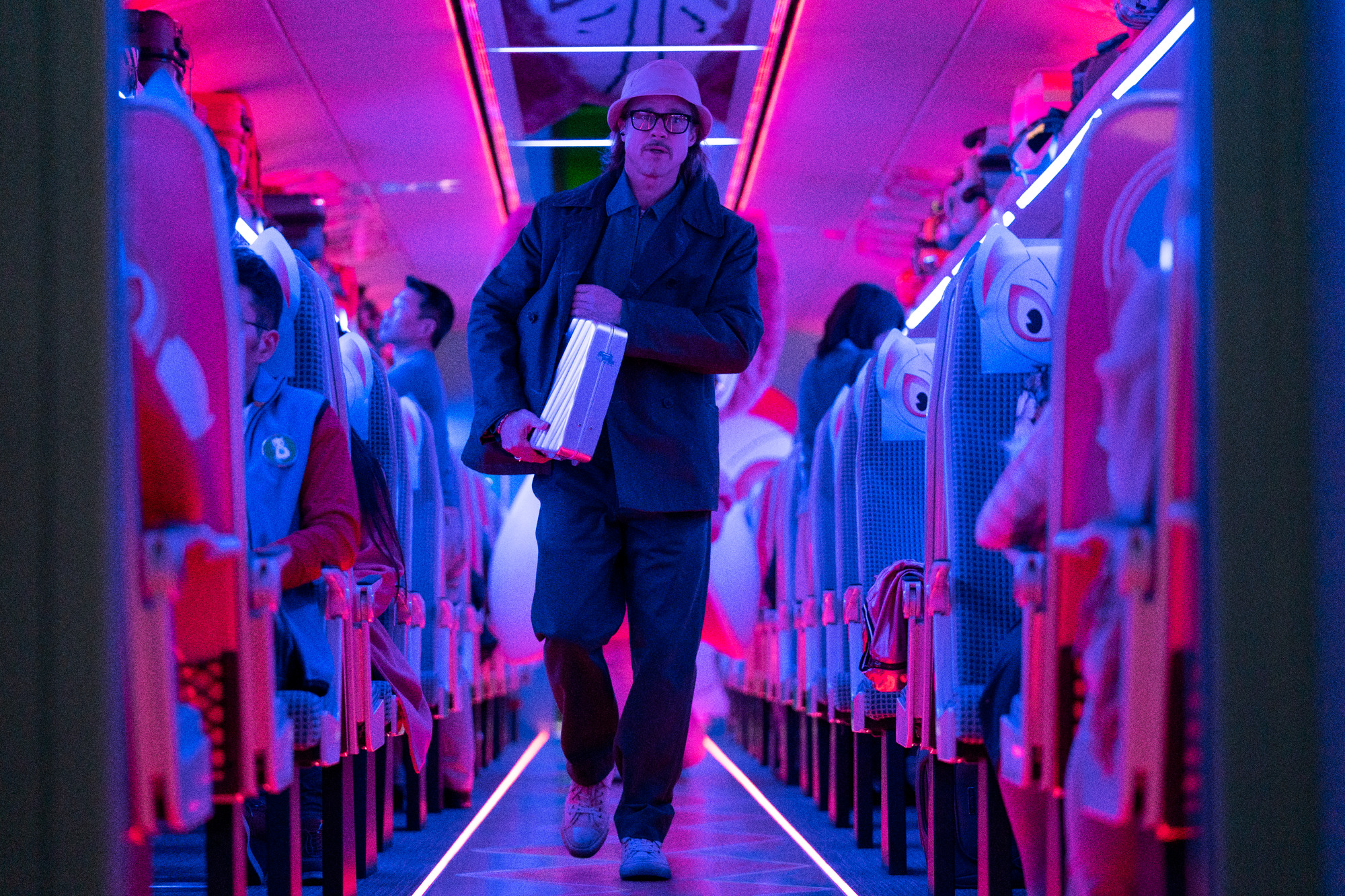 Brad Pitt en la película "Tren bala". Foto: Difusión