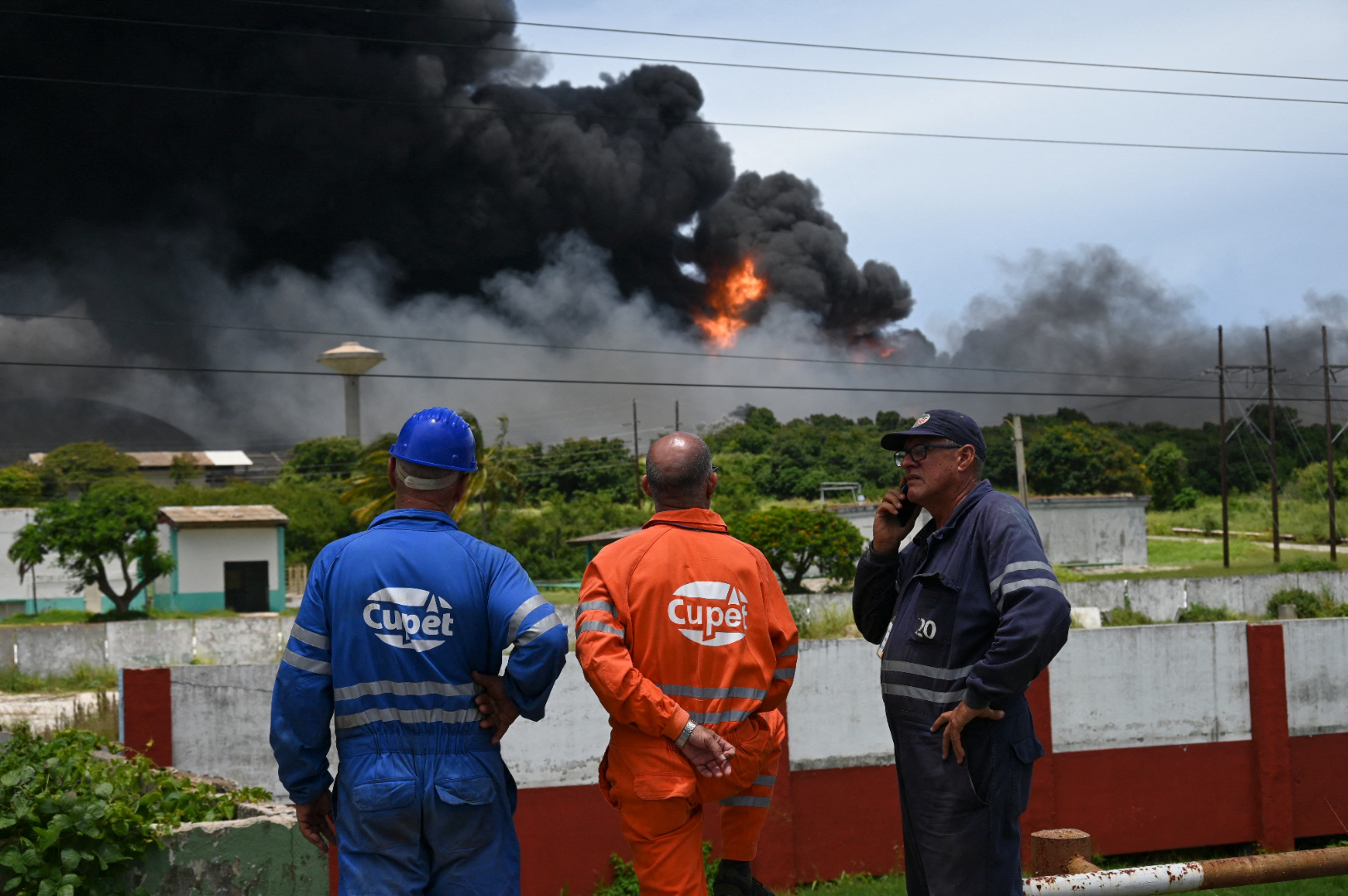 Incendio en Cuba. Foto: AFP.