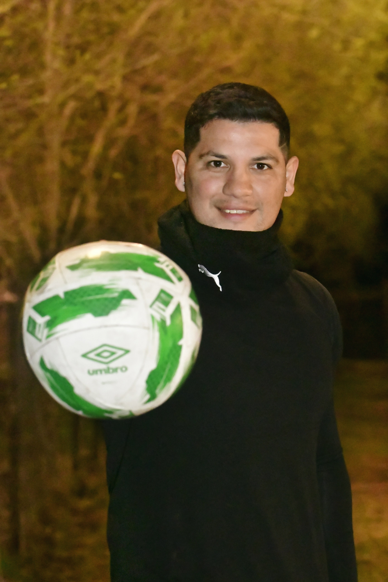 Carlos Núñez en Santa Rosa. Foto: Estefanía Leal.