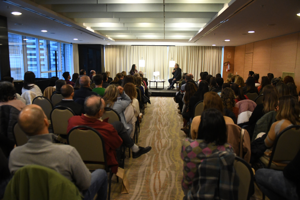 "Un café con Gabriel Rolón". Foto: Juan Manuel Ramos.