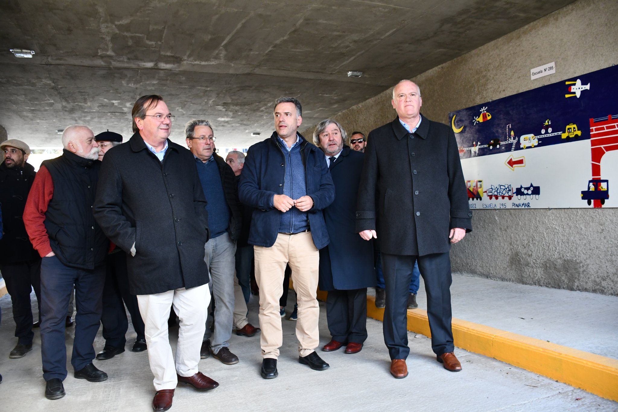Autoridades inauguran pasajes subterráneos de Pinamar. Foto: @mtopuy