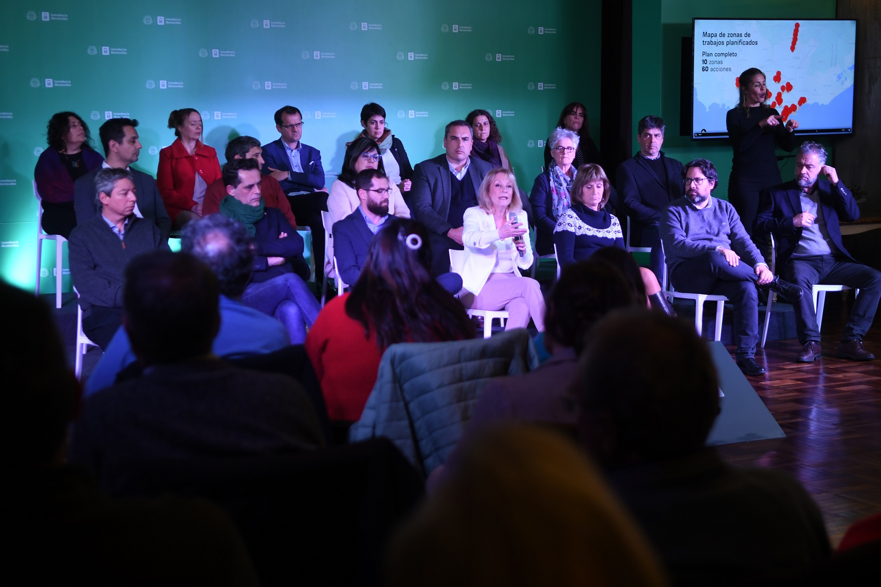 Carolina Cosse en conferencia de prensa. Foto: Juan Manuel Ramos.