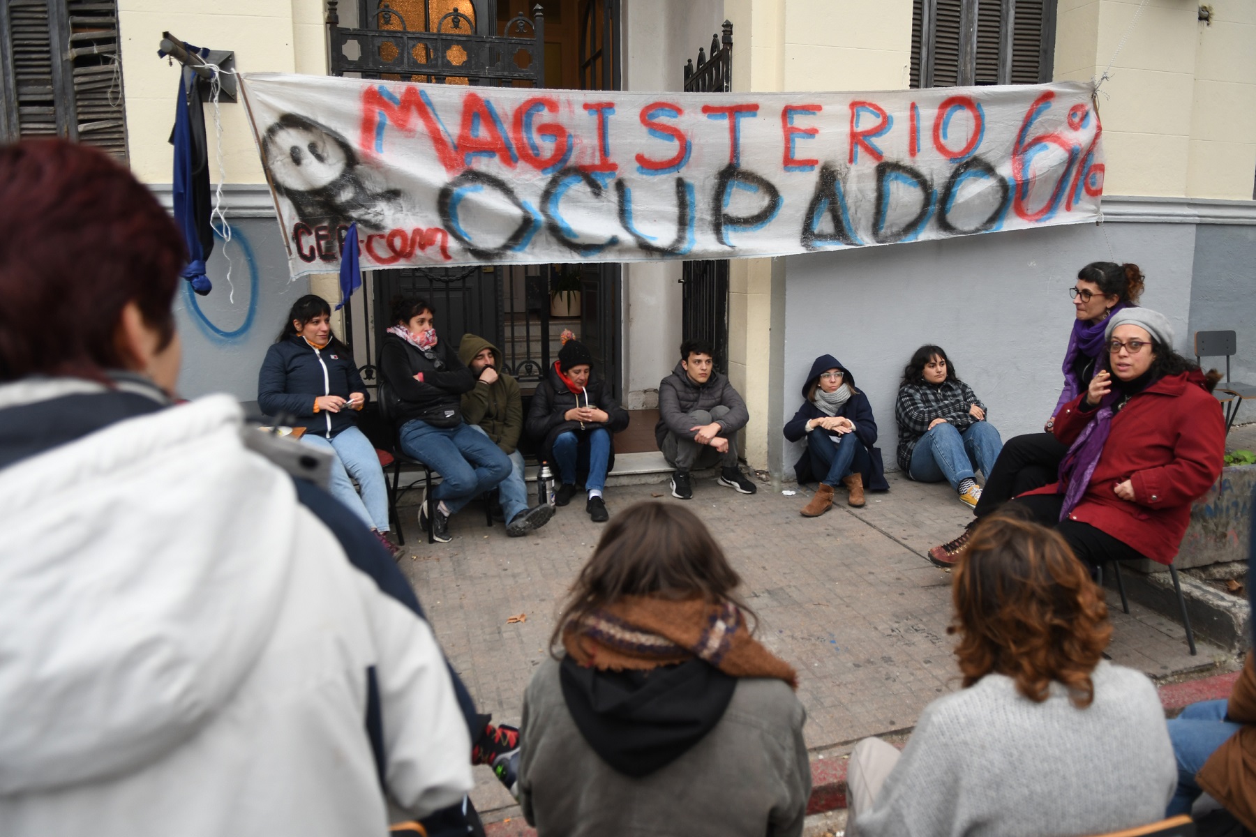 Protesta estudiantil. Foto: Juan Manuel Ramos.