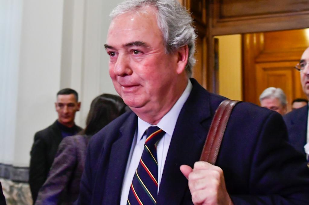 Luis Alberto Heber en interpelación. Foto: Estefanía Leal