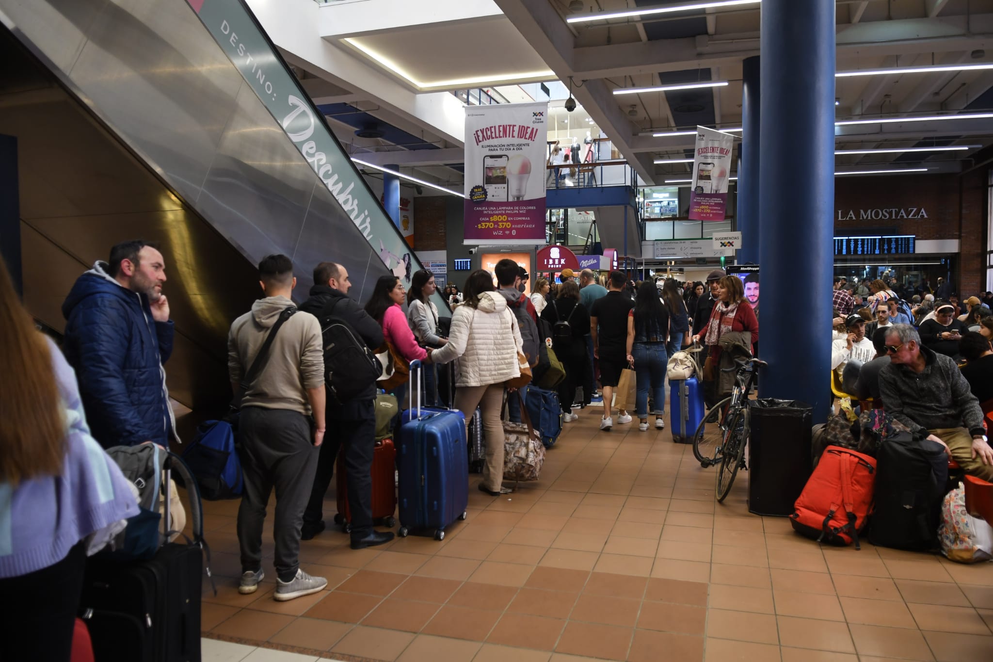 Terminal de Tres Cruces este miércoles. Foto: Juan Manuel Ramos