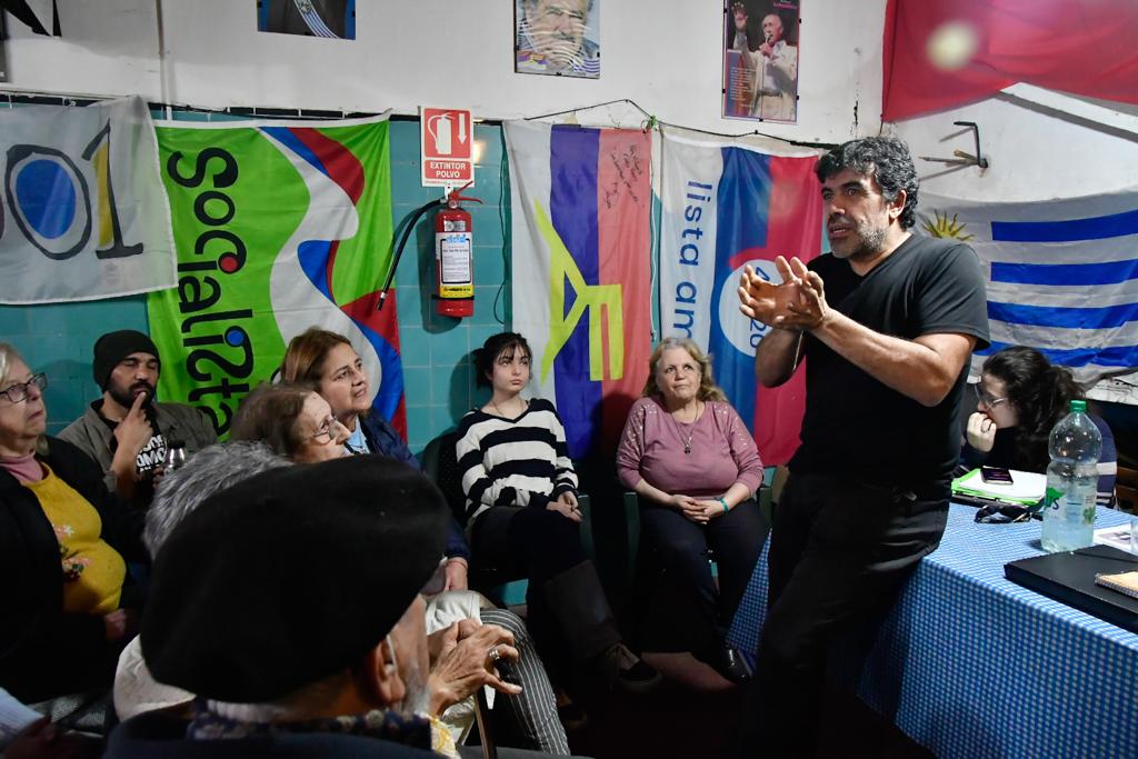 Oscar Andrade en el día del Comité de Base. Foto: Estefanía Leal