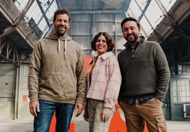 Lucía Soria, Federico Desseno y Aldo Cauteruccio. Foto: @fuegosagrado12