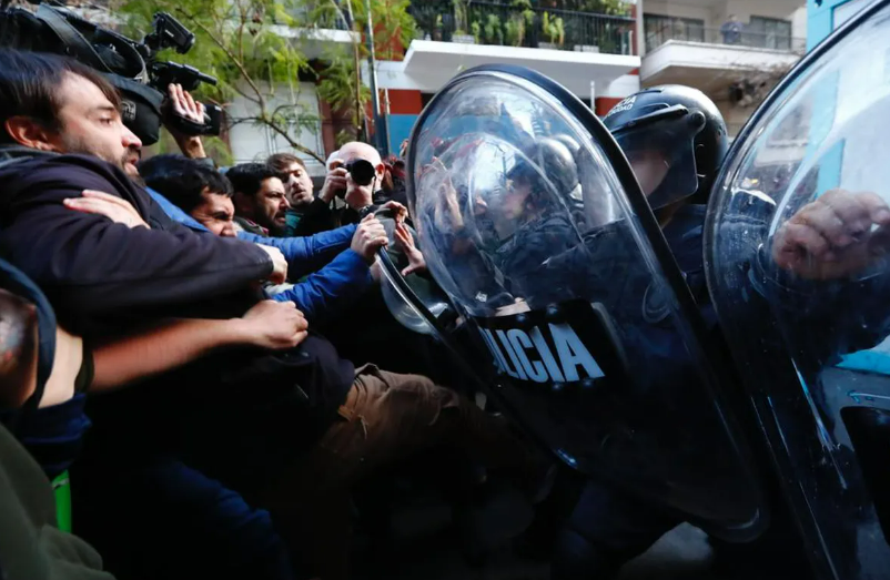 Manifestaciones en Argentina. Foto: GDA/LANACION