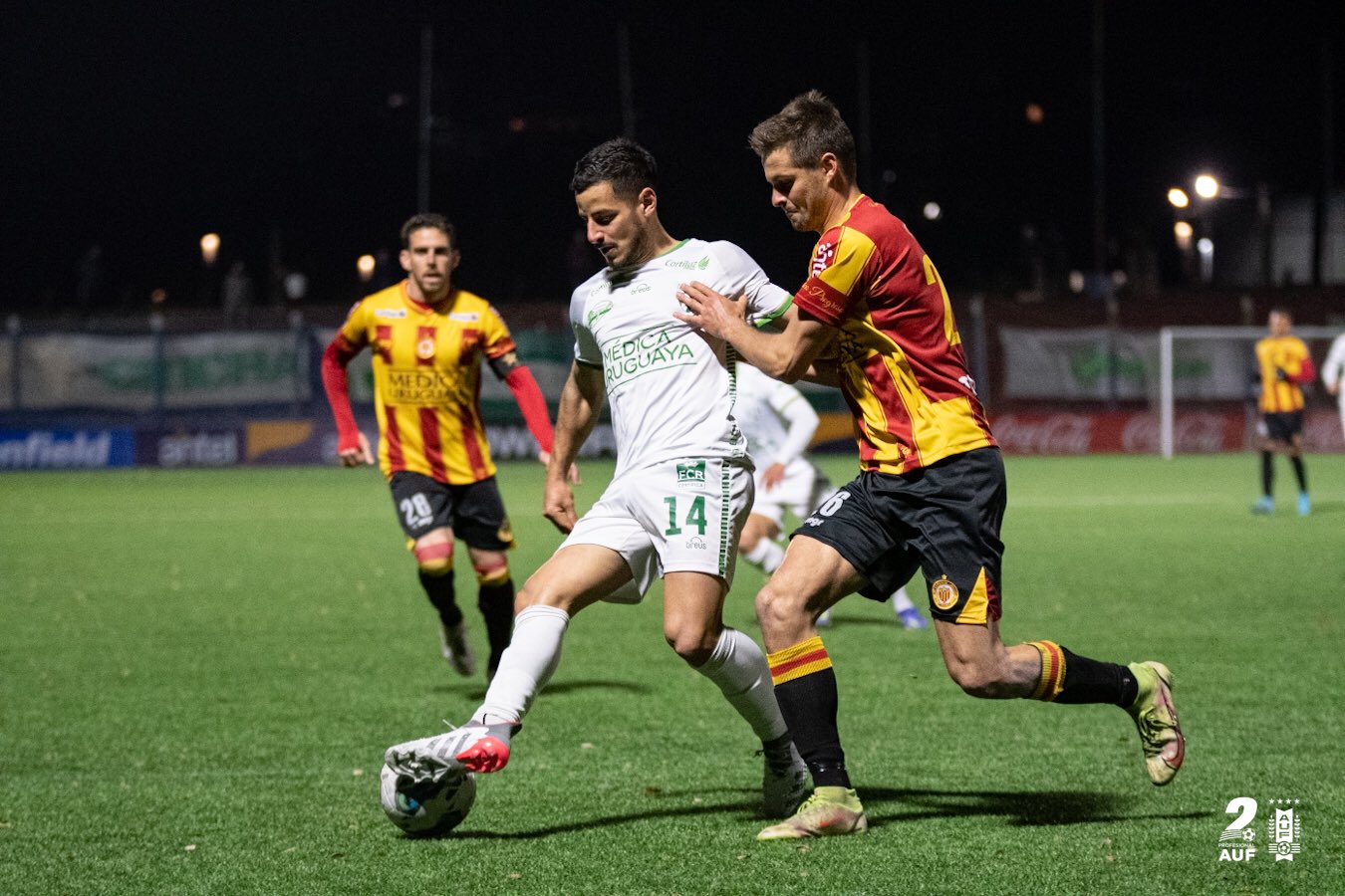 La Luz en el empate ante Progreso. Foto: @SegundaAUF